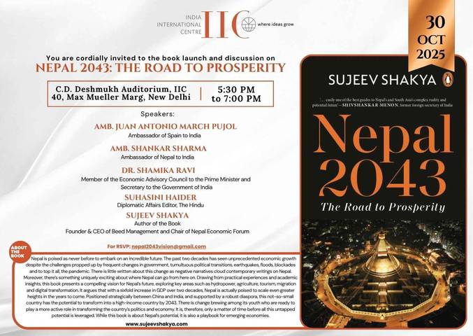 India Launch and Discussion - Sujeev Shakya's "Nepal 2043"