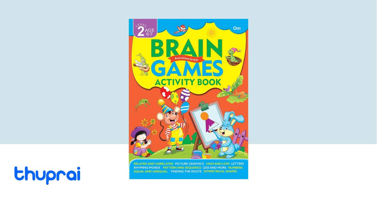 Om Books International  Brain Games for Kids : Brain Games Activity Book Level 1 : Book-7 main image 1
