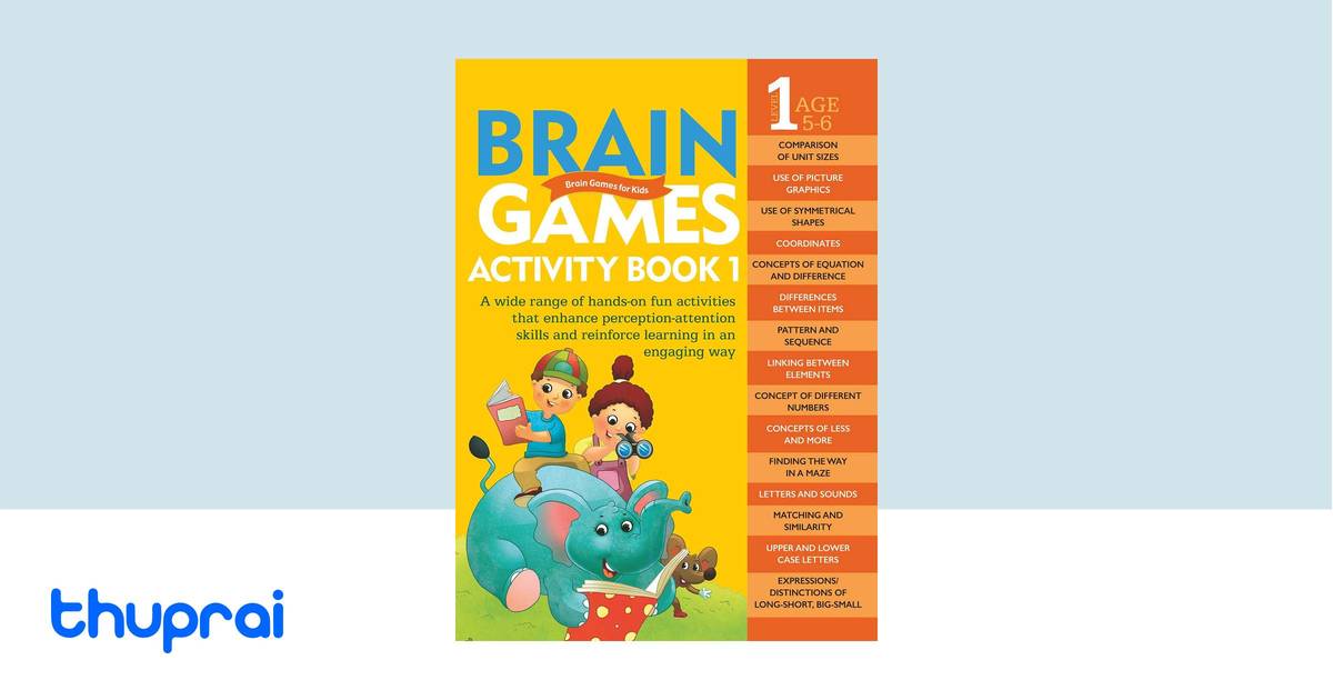 Om Books International Brain Games for Kids : Brain Games Activity Book Level 2 : Book-3 main image 0