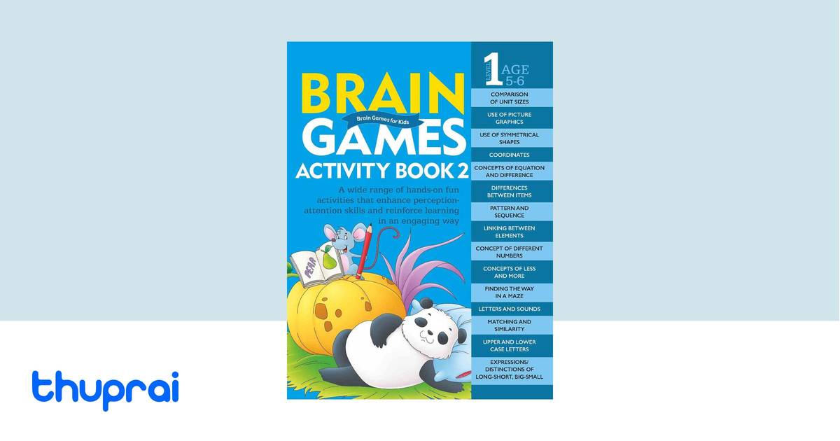 Om Books International Brain Games for Kids : Brain Games Activity Book Level 2 : Book-6 main image 1