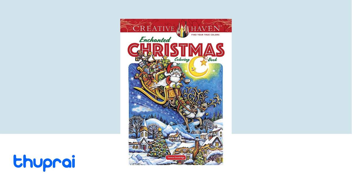 Buy Creative Haven Enchanted Christmas Coloring Book (Adult Coloring ...