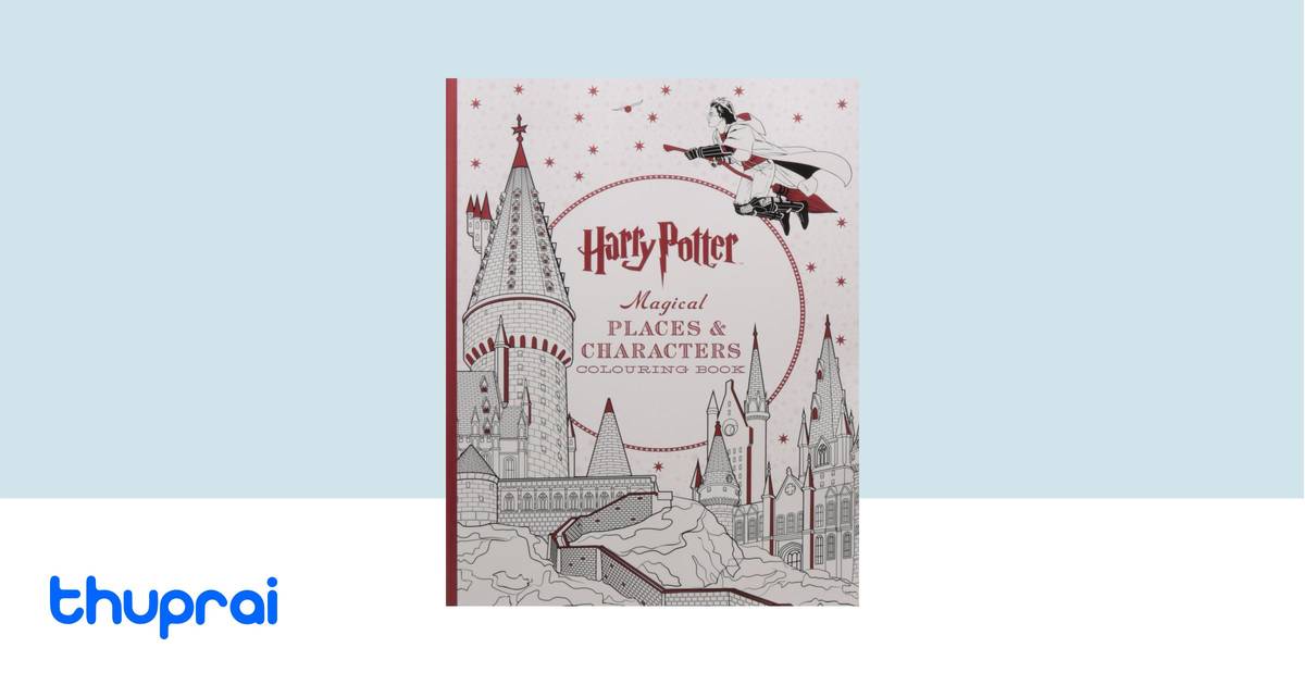 Buy Harry Potter Magical Places &Characters Coloring Book [Paperback ...