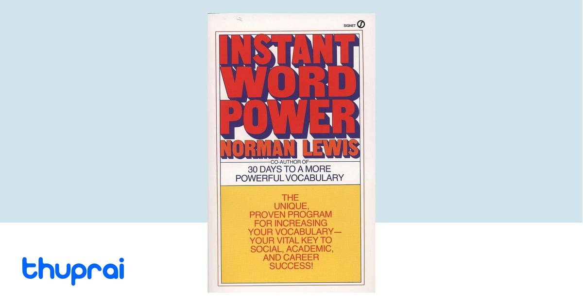 Instant Word Power by Norman Lewis - Buy in Nepal | Thuprai