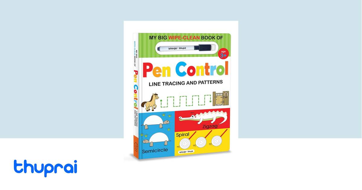 My Big Wipe and Clean Book of Pen Control for Kids by Wonder House ...