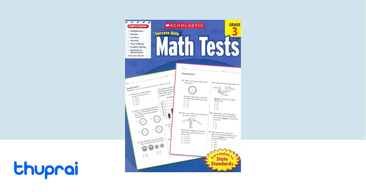 Buy Scholastic Success with Math Tests, Grade 3 in Nepal | Thuprai