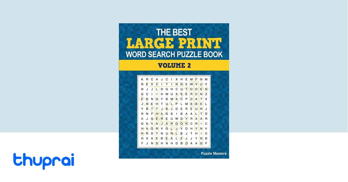 The Best Large Print Word Search Puzzle Book by Puzzle Masters - Buy in ...