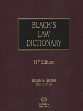 Blacks Law Dictionary