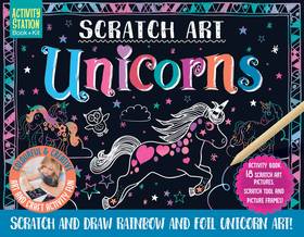 ACTIVITY STATION GIFT BOX: SCRATCH ART UNICORNS