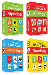 Amazing Flash Cards (Set Of 4 Boxes): Alphabet, Number, Animals, Colors And Shapes