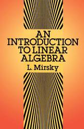 An Introduction to Linear Algebra (Dover Books on Mathematics)