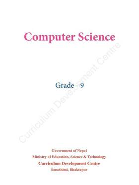Computer Science: Grade 9's front cover