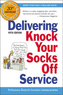 Delivering Knock Your Socks Off Service's front cover