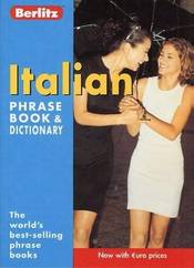 Italian phrase book and dictionary