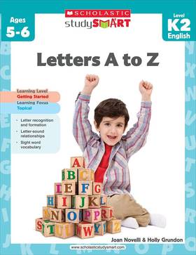 Letters A to Z: Ages 5-6, Level K2 English (Scholastic Study Smart)'s front cover