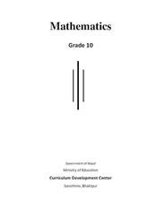 Mathematics: Grade 10