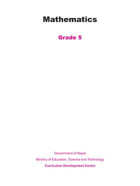 Mathematics: Grade 5's front cover