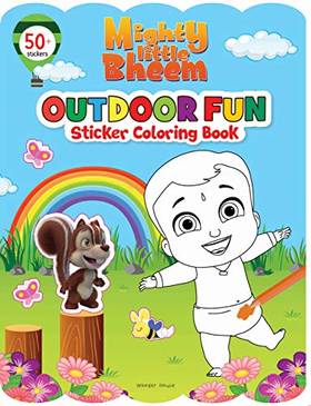 Mighty Little Bheem - Outdoor Fun : Sticker And Coloring Fun Activity Book's front cover