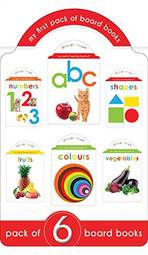 My First Boxset of Board Books: ABC, Numbers, Shapes, Colours, Fruits and Vegetables