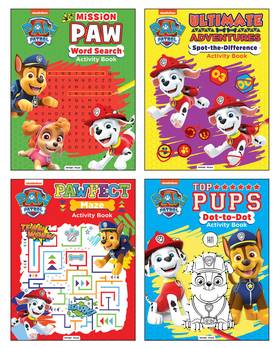 Paw Pups Super Activity Boxset (Set of 4 Books) Dot-to-Dot, Spot the Difference, Word Search & Maze