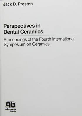 Perspectives in Dental Ceramics's front cover