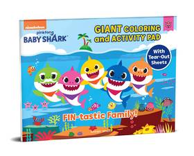 Pinkfong Baby Shark - Fin-tastic Family : Giant Coloring and Activity Book's front cover