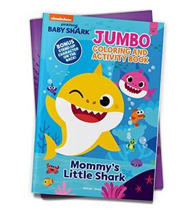 Pinkfong Baby Shark - Mommy's Little Shark : Jumbo Coloring and Activity Book's front cover