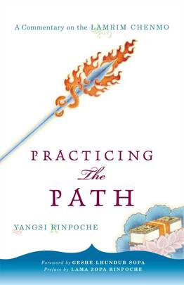 Practicing the Path: A Commentary on the Lamrim Chenmo's front cover