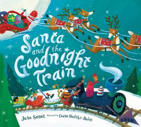 Santa and the Goodnight Train Board Book: A Christmas Holiday Book for Kids's front cover