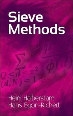Sieve Methods (Dover Books on Mathematics)'s front cover