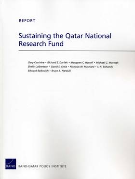 Sustaining the Qatar National Research Fund's front cover