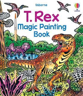 T. Rex Magic Painting Book's front cover