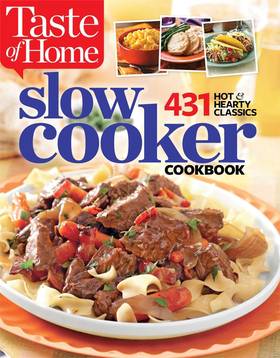 Taste of Home slow cooker cookbook's front cover