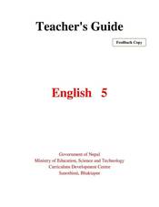Teacher's Guide English: Grade 5