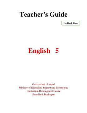 Teacher's Guide English: Grade 5's front cover