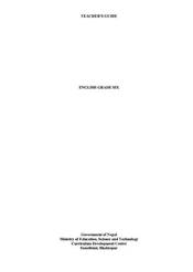 Teacher's Guide English: Grade 6