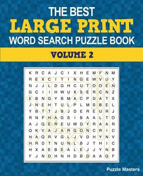 The Best Large Print Word Search Puzzle Book's front cover
