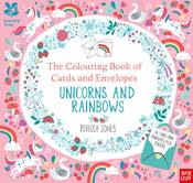 The Colouring Book Card Env Unicorn Rain