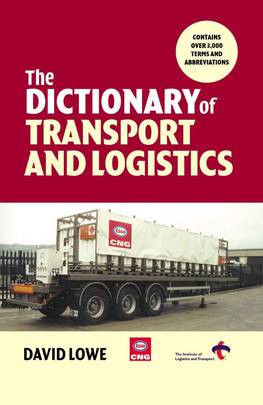 The Dictionary of Transport and Logistics's front cover