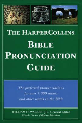 The HarperCollins Bible Pronunciation Guide's front cover