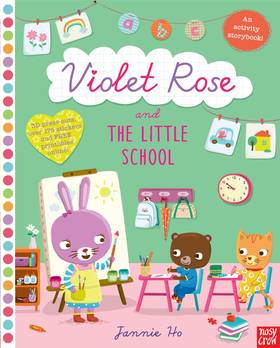 Violet Rose and the Little School Sticker Activity Book's front cover
