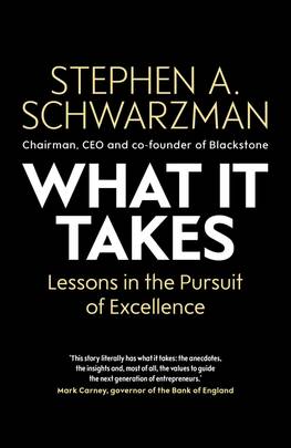 What It Takes: Lessons in the Pursuit of Excellence's front cover