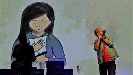 Chorus of thousands kick start the Nepathya Show at Swayambhu