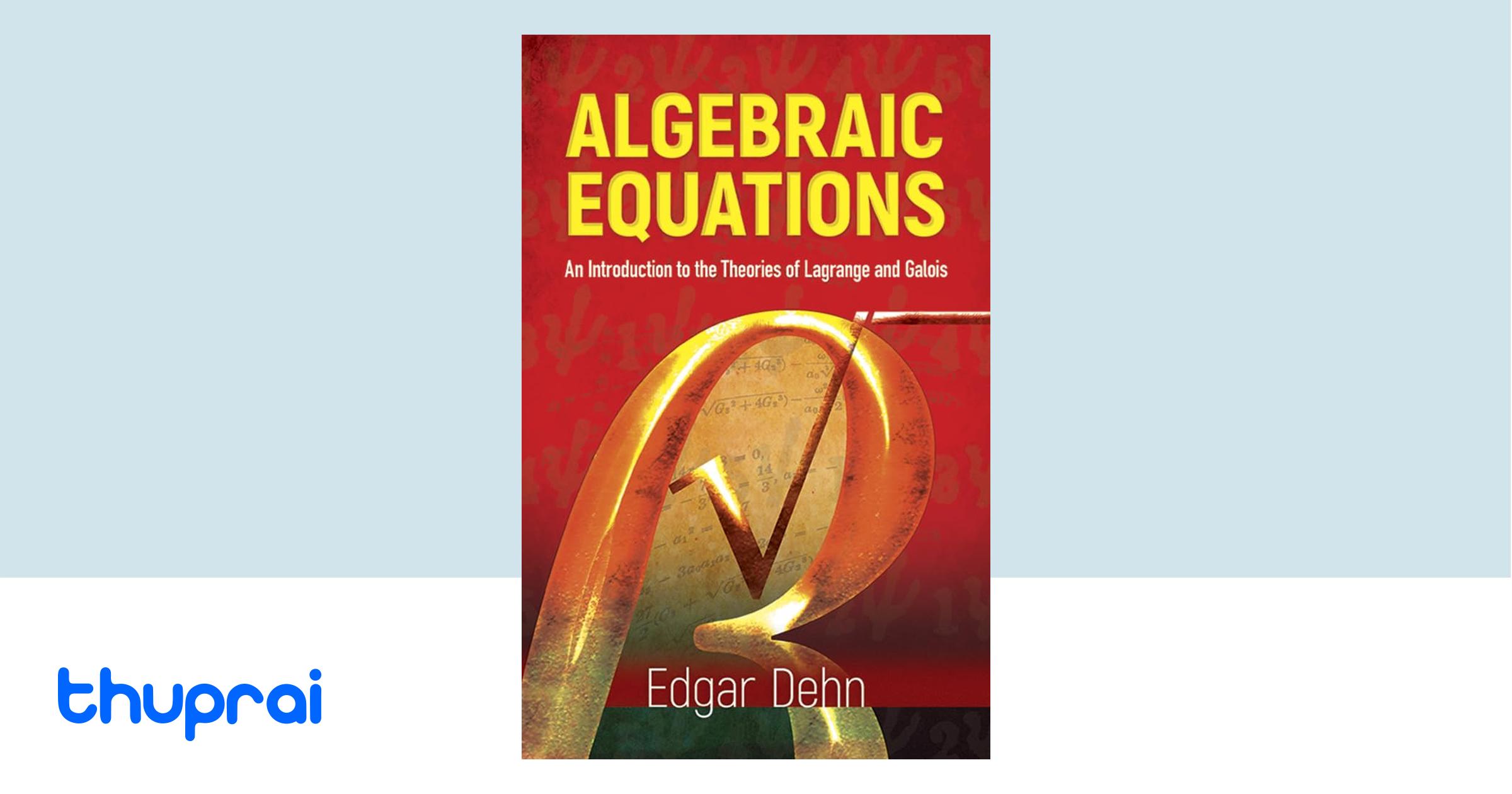 Buy Algebraic Equations in Nepal | Thuprai
