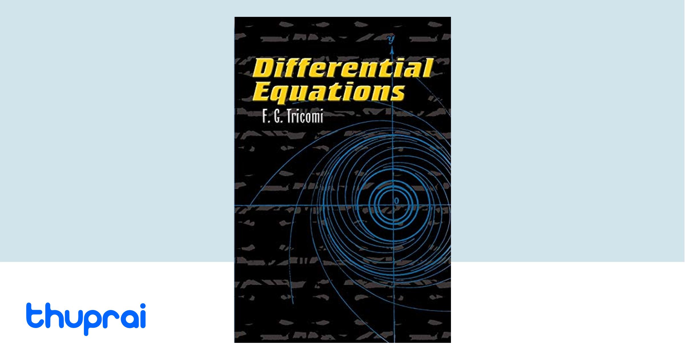 Buy Differential Equations (Dover Books on Mathematics) in Nepal | Thuprai