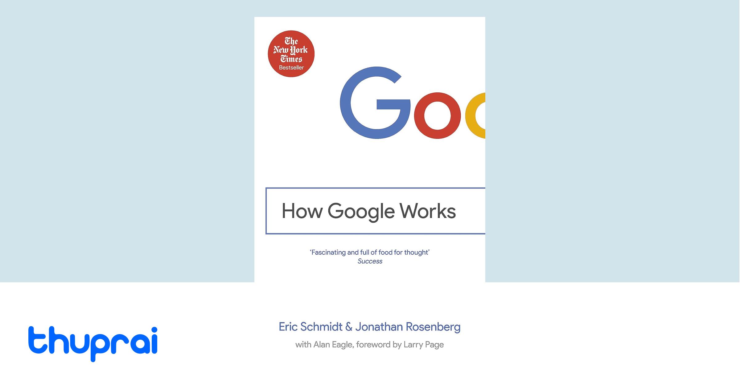 Buy how google works in nepal thuprai