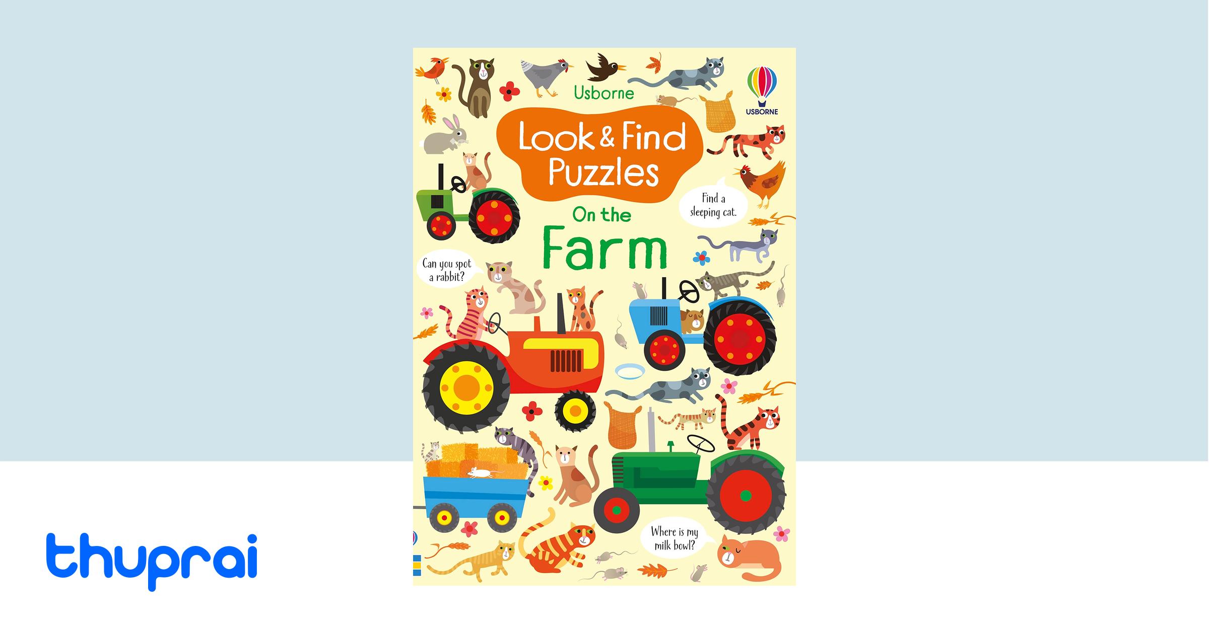Buy look and find puzzles on the farm in nepal thuprai