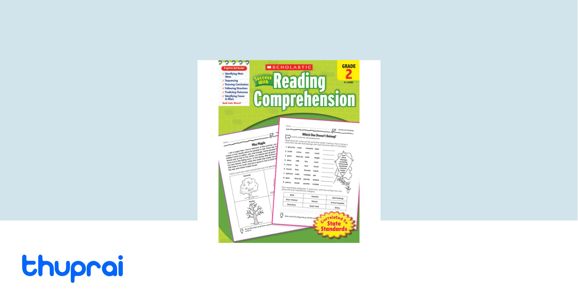 Buy Scholastic Success with Reading Comprehension, Grade 2 in Nepal