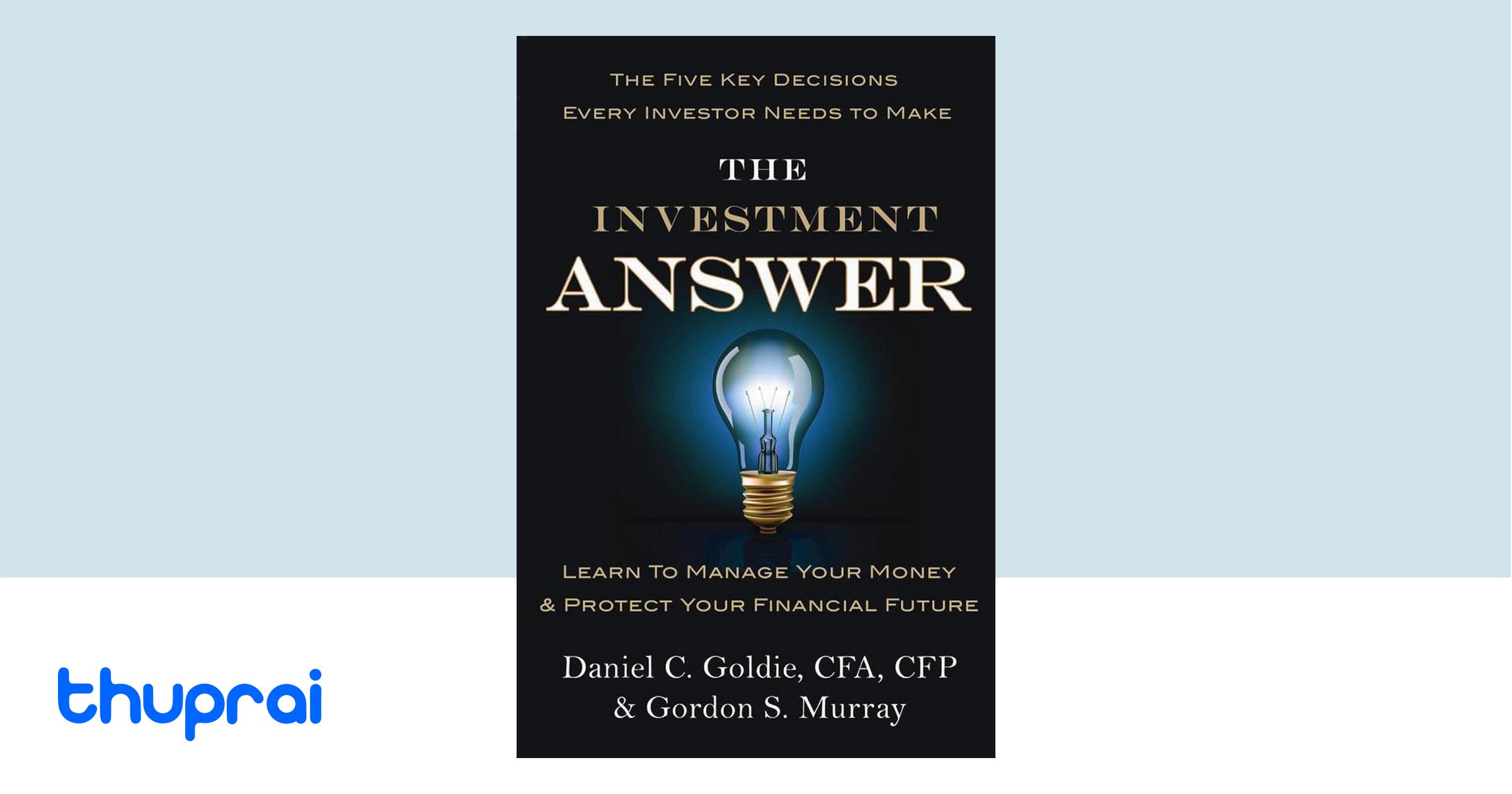 Buy The Investment Answer in Nepal Thuprai