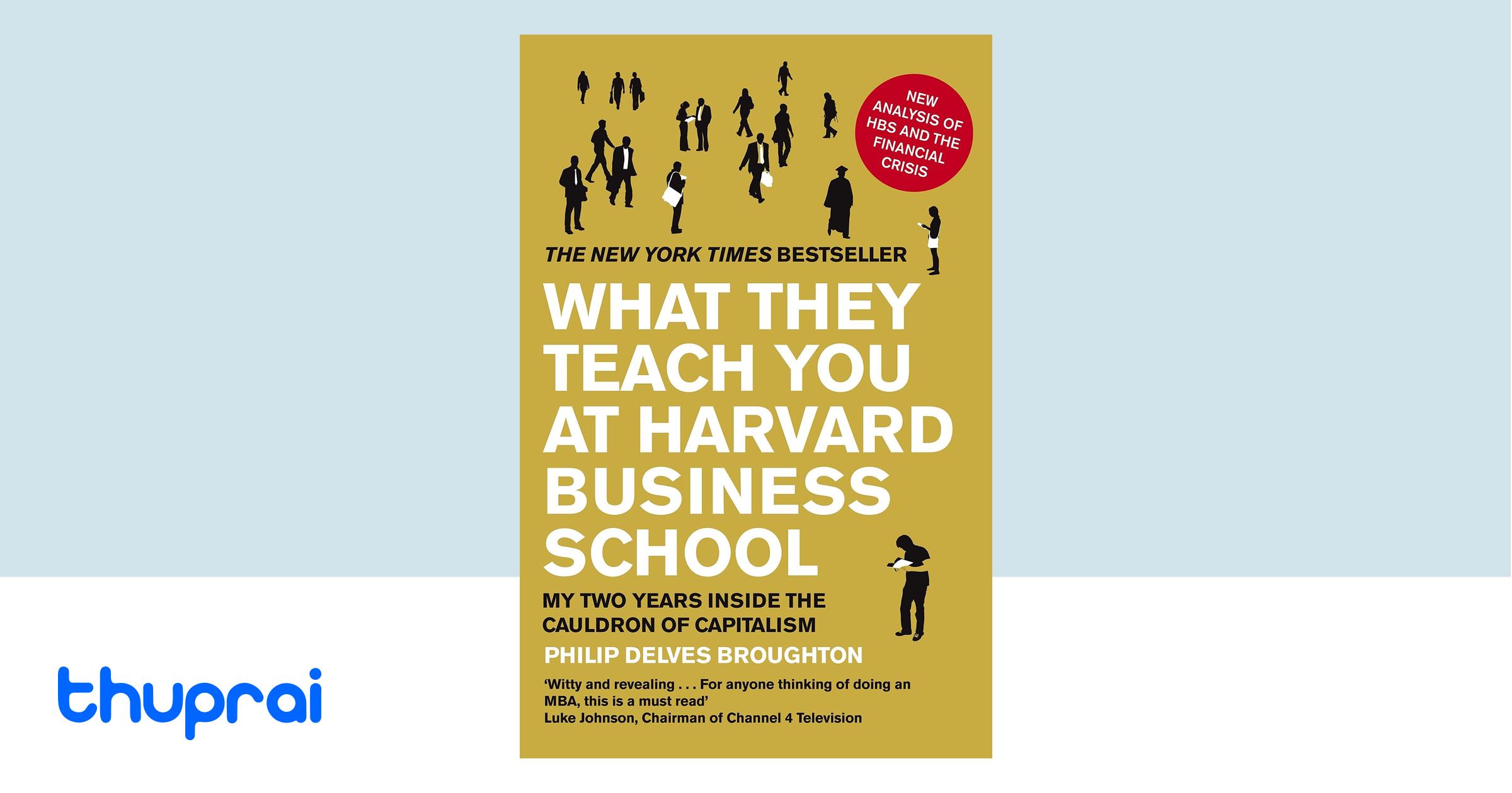 Buy What They Teach You at Harvard Business School in Nepal | Thuprai